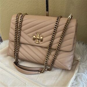 Tory Burch Kira Chevron Convertible Leather Shoulder Bag